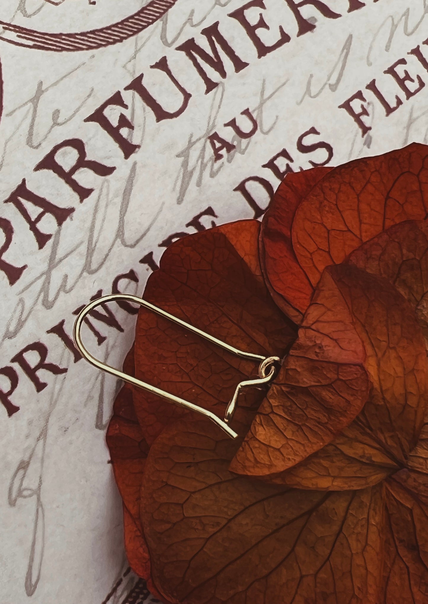 Autumnal Terracotta Orange Earrings, Burnt Orange Floral Headpiece Dried Flower Comb for Wedding