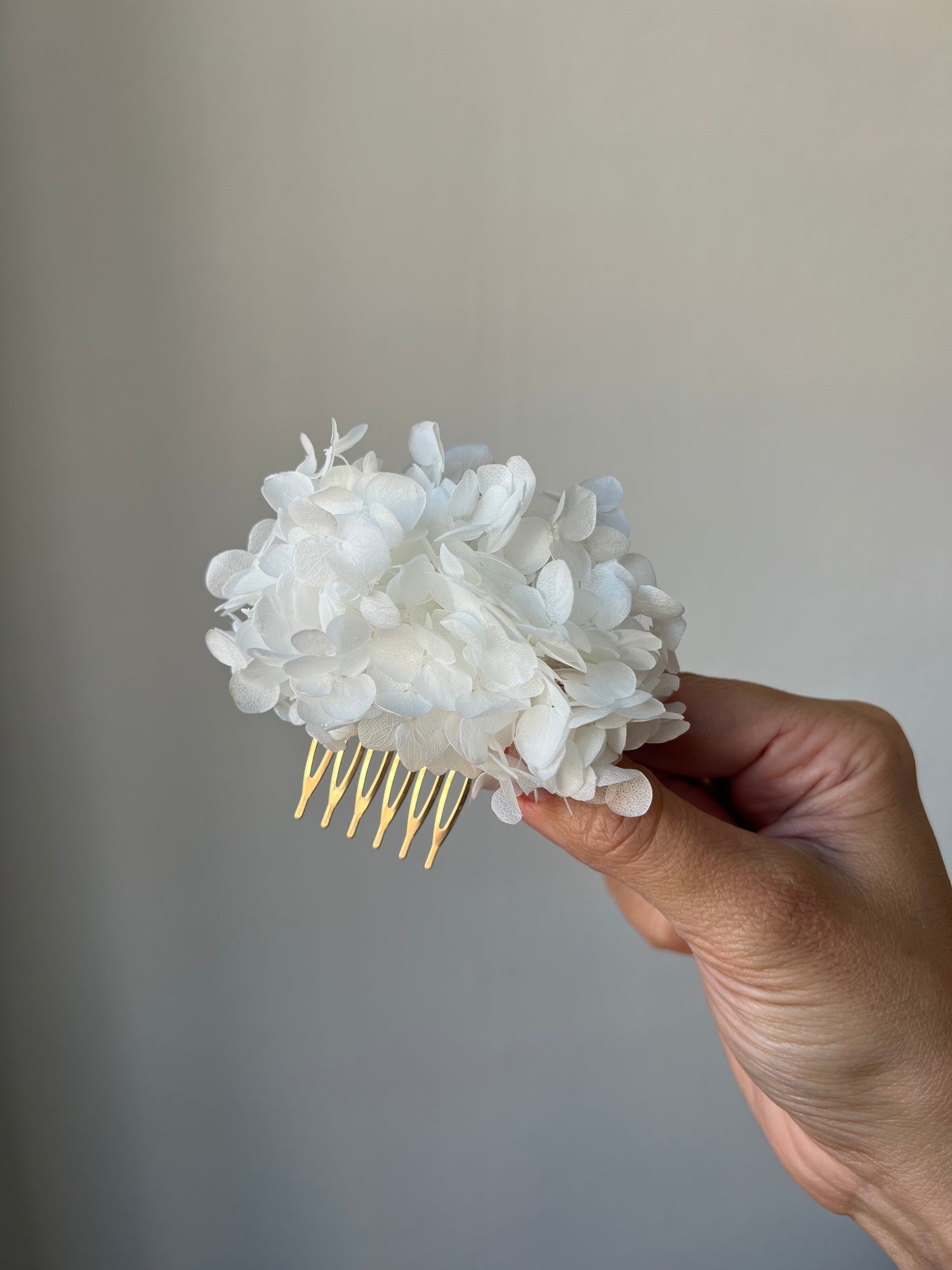 Boho Wedding Hydrangea Hair Comb