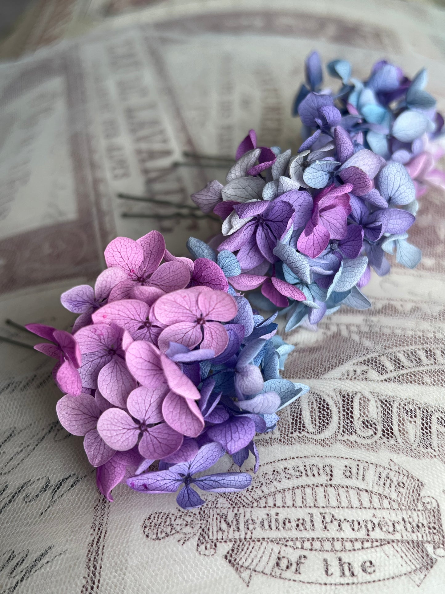 Pastel Colourful Hair Pins, Wedding Hair Accessories - Blue to Pink Shades