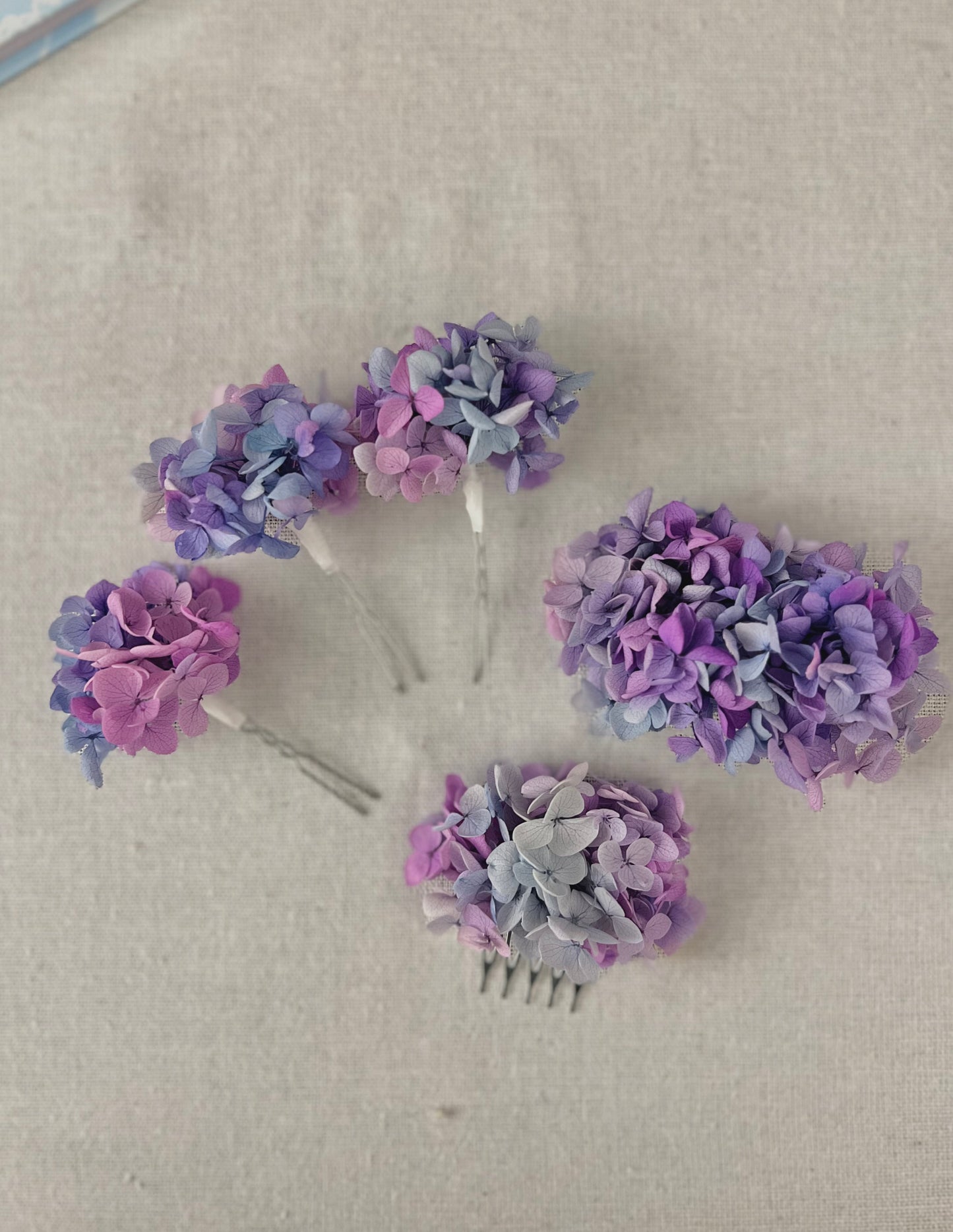 Pastel Colourful Hair Pins, Wedding Hair Accessories - Blue to Pink Shades